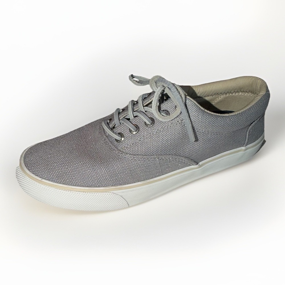 Sperry Top-Sider Striper Ii Cvo Hemp Men's Gray Sneakers‎ Size 8.5
